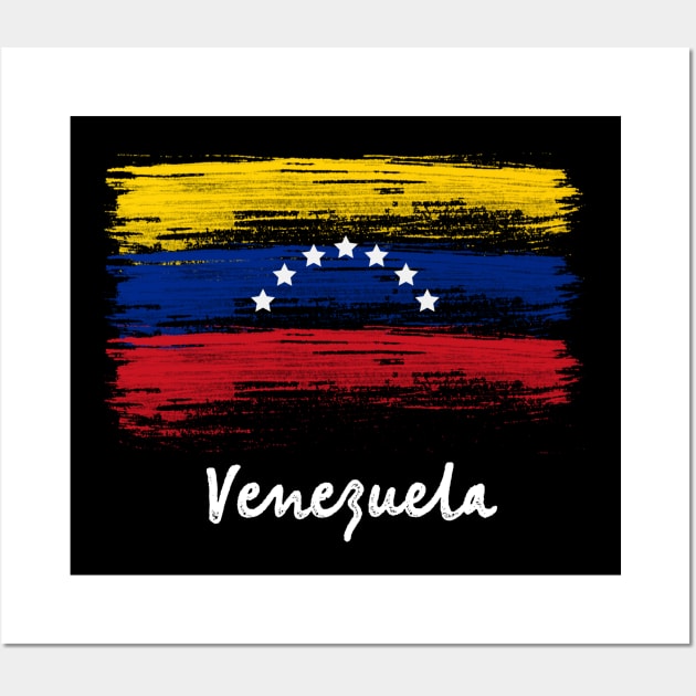 Venezuela 7 Star Flag Camiseta Franela Venezuela T-Shirt Wall Art by Thomas Tees